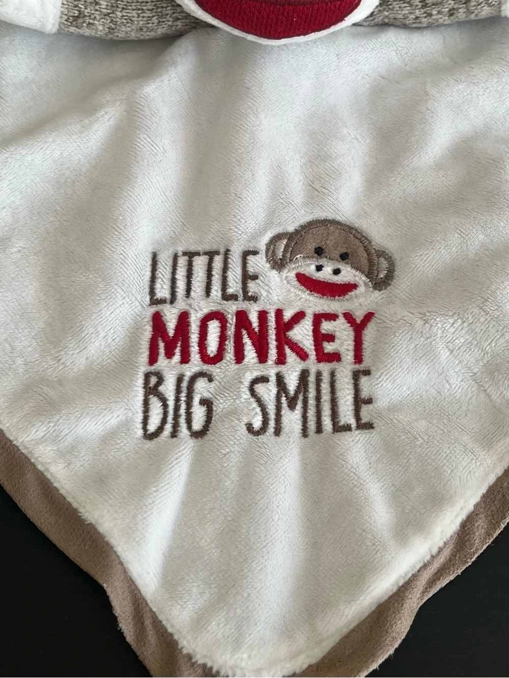 Baby Starters Sock Monkey Plush Security Blanket Big Smile 2024